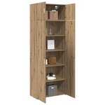 vidaXL Armoire de rangement 3 Pièces Chêne artisanal