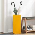 vidaXL Porte-parapluie Moutarde 15 5 x 15 5 x 49 cm Acier