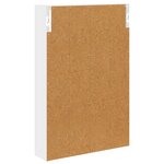 vidaXL Armoire murale de salle de bain Blanc 40 x 10 x 60 5 cm