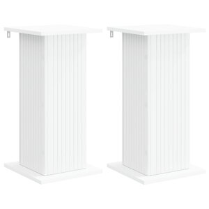 vidaXL Support de Plante 2 Pièces Blanc 30 5 x 30 x 60 5 cm