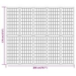 vidaXL Cloison de séparation pliable 5 panneaux 200x170 cm Blanc