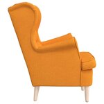 vidaXL Fauteuil jaune foncé 74x84x100 cm tissu
