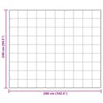 vidaXL Duvet d'été simple Doré 240 x 260 cm Satin et Microfibre