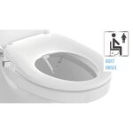 EISL Siège de toilette à fermeture douce et fixation de pulvérisateur
