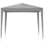 vidaXL Tente de fête 250 x 250 x 240 cm Gris clair PE et acier
