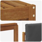 vidaXL Ensemble de canapé d'angle 6 Pièces Naturel et Anthracite