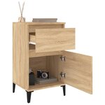 vidaXL Tables de chevet 2 Pièces chêne sonoma 40x35x70 cm