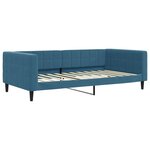 vidaXL Lit de jour avec lit gigogne bleu 100x200 cm velours