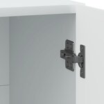 vidaXL Cabinet de chevet Blanc 43 x 34 5 x 47 cm Bois d'ingénierie