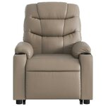 vidaXL Fauteuil inclinable Cappuccino Similicuir