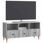 vidaXL Meuble TV 102 x 34 5 x 50 cm Gris Sonoma Bois d’ingénierie