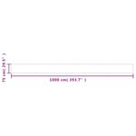 vidaXL Écran de balcon blanc 75x1000 cm 100  polyester oxford