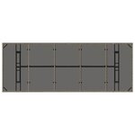 vidaXL Ensemble de salle à manger pour jardin 9 Pièces Gris Poly rotin