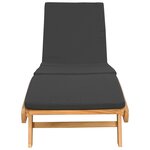 vidaXL Transat Polyester Brun et gris foncé
