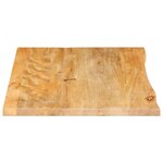 vidaXL Dessus de table à bord vivant 90x60x2 5 cm bois massif manguier