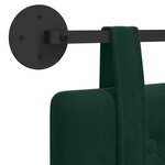 vidaXL Tête de lit suspendue Vert foncé Velours