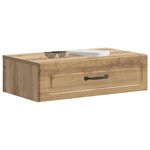 vidaXL Table d'appoint murale 59 x 34 5 x 17 cm Bois d'ingénierie