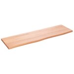 vidaXL Étagère murale marron clair 100x30x2cm bois chêne massif traité