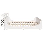 vidaXL Cadre de lit sans matelas blanc 180x200 cm bois massif de pin