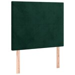 vidaXL Tête de lit Vert foncé 90x5x118/128 cm Velours