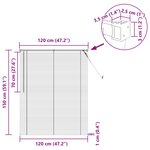 vidaXL Store Vénitien Réglable Noir 150 x 120 cm PVC