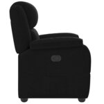 vidaXL Fauteuil inclinable Noir Tissu