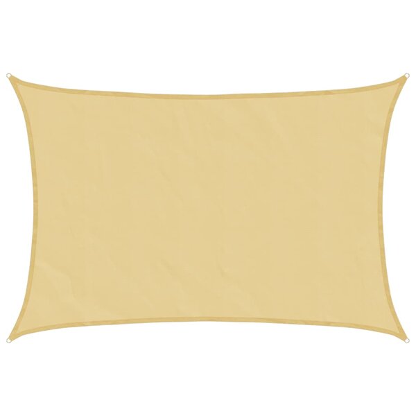 vidaXL Voile d'ombrage sable 5x3 5 m 100   polyester oxford