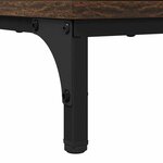 vidaXL Ensemble de mobilier de salle de bain 3 Pièces Chêne fumé