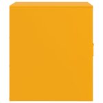 vidaXL Tables de chevet 2 Pièces jaune moutarde 34 5x39x44 cm acier