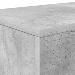 vidaXL Gris Béton 160 x 30 x 74 cm
