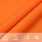 vidaXL Voile de parasol tissu oxford triangulaire 3 5x3 5x4 9 m orange