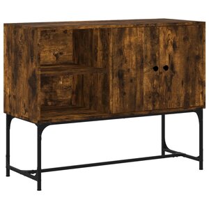 vidaXL Buffet chêne fumé 100x40x79 5 cm bois d'ingénierie