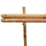 vidaXL Étagère Murale avec étagère Marron 75 x 26 x 60 cm Bambou