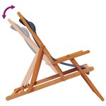 vidaXL Chaises de plage pliables lot de 2 bleu tissu