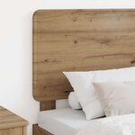 vidaXL Tête de lit Chêne artisanal 80 cm Bois d'ingénierie