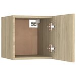 vidaXL Tables de chevet 2Pièces Chêne sonoma 30 5x30x30cm Bois ingénierie