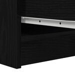 vidaXL Buffet chêne noir 29 5x34x76 cm bois d'ingénierie
