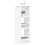 vidaXL Meuble d'appoint Blanc 40 x 40 x 100 cm Bois d’ingénierie