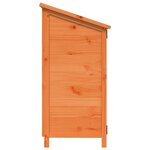 vidaXL Abri de jardin Marron 59 5 x 56 x 113 5 cm Bois d'ingénierie