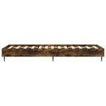 vidaXL Cadre de lit Chêne fumé 80 x 200 cm Bois d'ingénierie