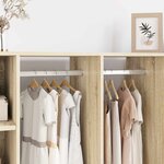 vidaXL Tige de placard 12 Pièces Argenté 764 x 15 x 29 mm