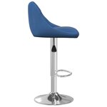 vidaXL Tabouret de bar Bleu Velours