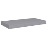 vidaXL Étagères murales flottantes 2 Pièces gris 50x23x3 8 cm MDF
