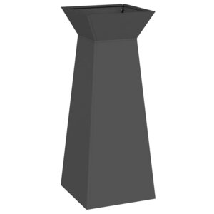 vidaXL Jardinière à pilier Noir 40 x 40 x 100 cm Acier