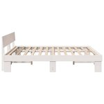 vidaXL Cadre de lit Blanc 180 x 200 cm Bois massif en pin