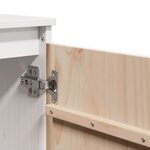 vidaXL Armoire latérale blanc 60x36x65 cm bois de pin massif