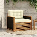 vidaXL Sofa de milieu extérieur Bois d'Acacia Massif Naturel