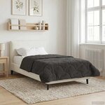 vidaXL Duvet d'hiver Matelassé Anthracite 140 x 220 cm
