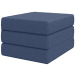 vidaXL Canapé-lit pliable 90 x 67 x 45 cm Bleu