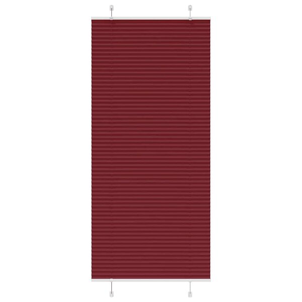 vidaXL Store plissé rouge bordeaux 95x200 cm largeur du tissu 94 4 cm